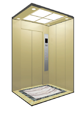 OS-K002 passenger lift cab with paint steel car walls and acrylic lighting decoration